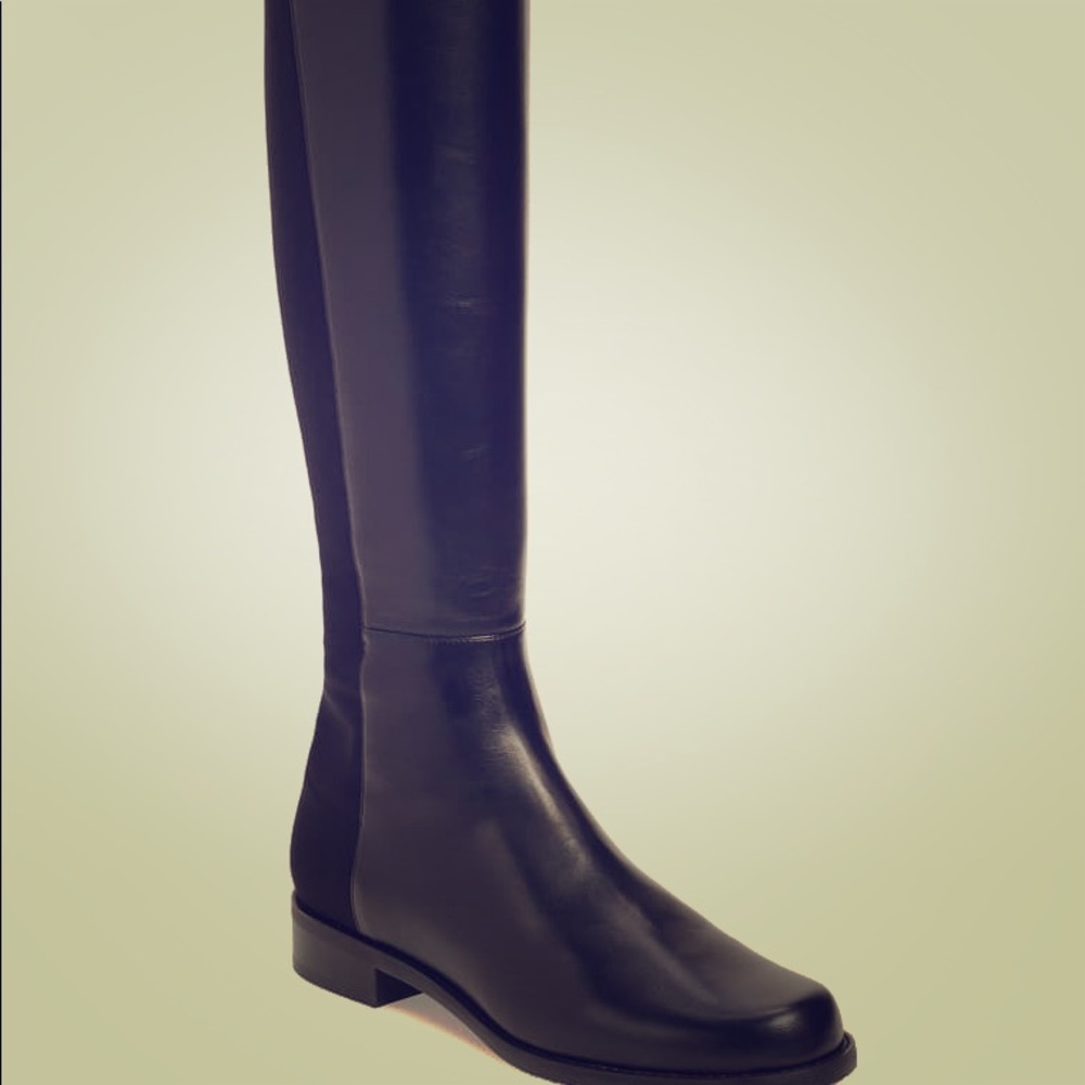 Brand New Stuart Weizman 5050 black Leather